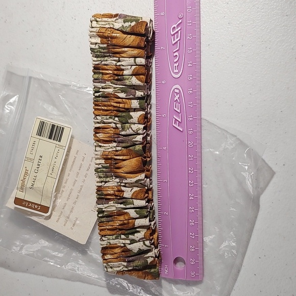 Longaberger Pumpkin Patch Fabric Garter New In Package - Picture 5 of 6